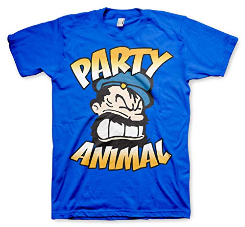 Popeye Party Animal T-Shirt Rot, blau, XXL von Popeye