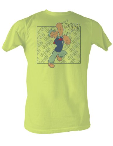 Popeye - Poppow Männer T-Shirt In Lemon, Large, Lemon von Popeye