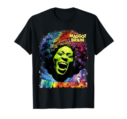 Popfunk George Clinton Funky Maggot Brain T-Shirt Schwarz Unisex Kinder/Erwachsene Kurzarm V-Ausschnitt S EU 42b6162e-c229-4ac8-9b6a-1bde410bd8ef von Popfunk