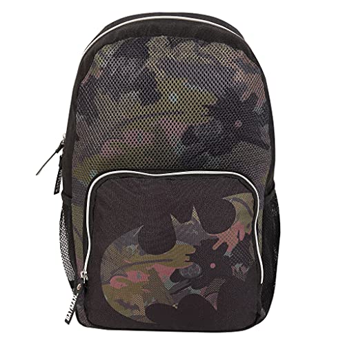 DC Comics Batman Camo Bat Rucksack, Kinder, One Size, Schwarz, Offizielle Handelsware von Popgear