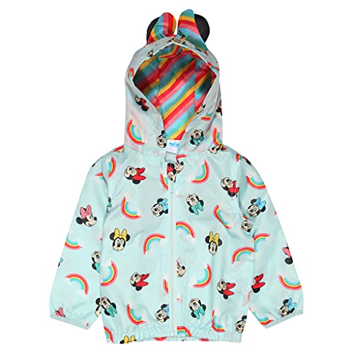 Disney Minnie Mouse Face AOP Girls Rain Mac Multicolored 1-2 Jahre von Popgear