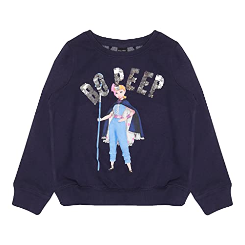 Disney Toy Story BO Peep Crewneck Pullover, Mädchen, Marine, Offizielle Handelsware von Popgear