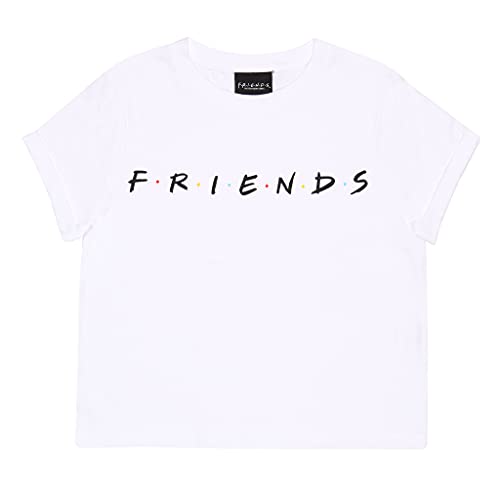 FRIENDS Logo Mädchen cropped T-Shirt, Offizielles Lizenzprodukt, Alter 7-16 Jahre, Mädchenmode, Crop Top, Tween & Teen Größen, Tochter Geburtstagsgeschenkidee von Popgear