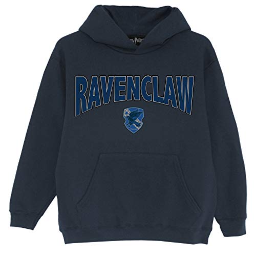 Harry Potter Ravenclaw Shield Boys Pullover Hoodie Navy 5-6 Years | Geschenkidee für Jungen, Teen Größen, Hogwarts, Zauberwelt von Popgear