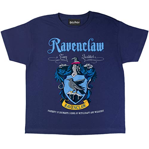 Harry Potter Ravenclaw Crest T Shirt, Kinder, 110-170, Marine, Offizielle Handelsware von Popgear