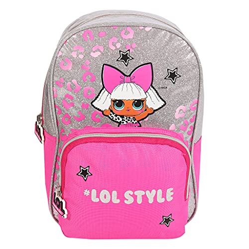 LOL Surprise LOL Stil Rucksack, Mädchen, One Size, Rosa, Offizielle Handelsware von Popgear