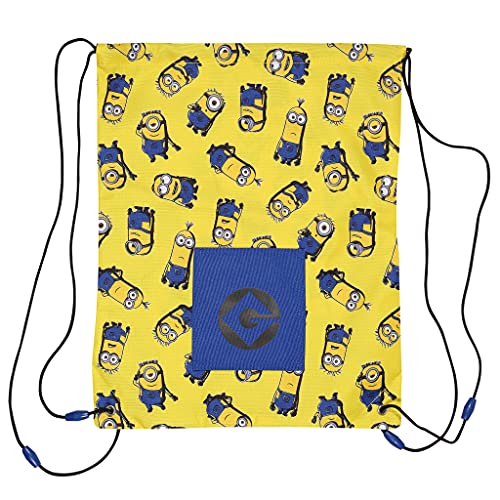 Sporttasche, Kinder, One Size, Gelb/Blau, Offizielle Handelsware von Popgear