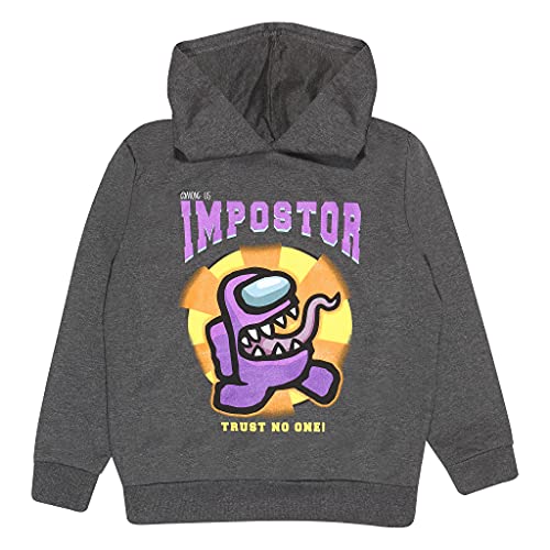 Popgear Among Us Trust No One! Jungen & Mädchen Pullover Hoodie Holzkohle 5-6 Jahre von Popgear