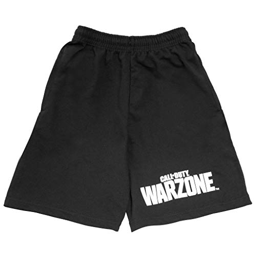 Popgear Call of Duty Warzone Text Logo Kurze Hose, Adultes, S-XXL, Schwarz, Offizielle Handelsware von Popgear