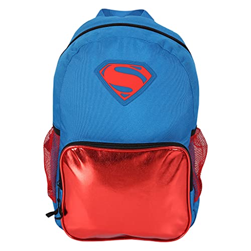 Popgear DC Comics Justice League Superman Logo Jungen Rucksack Rot / Blau Eine Größe von Popgear