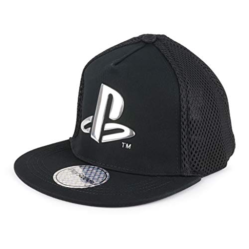 Popgear Playstation Schnappkappe, Kinder, One Size, Schwarz, Offizielle Handelsware von Popgear