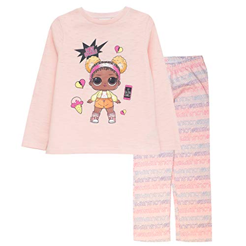 Popgear LOL Surprise Court Champ Mädchen Langer Pyjama Set Blasses Rosa 134 | OMG Nachtwäsche, School Girls PJs, Kinderkleidung, Kindergeburtstags-Geschenk-Idee von Popgear