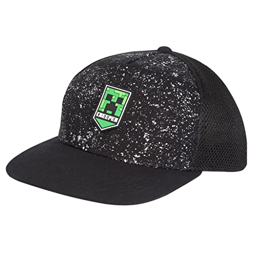 Popgear Minecraft Galaxy Creeper Baseball Kappe, Kinder, One Size, Black, Offizielle Handelsware von Popgear