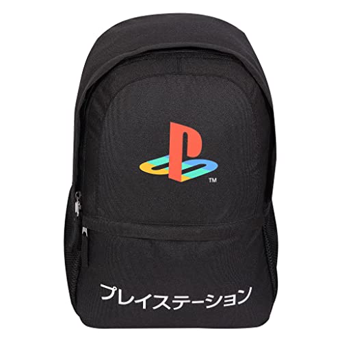 Playstation Japanese Logo Rucksack, Kinder, One Size, Black, Offizielle Handelsware von Popgear