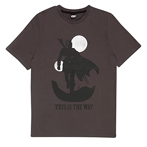 Star Wars The Mandalorian Das ist der Weg T Shirt, Adultes, XS-5XL, Holzkohle, Offizielle Handelsware von Popgear