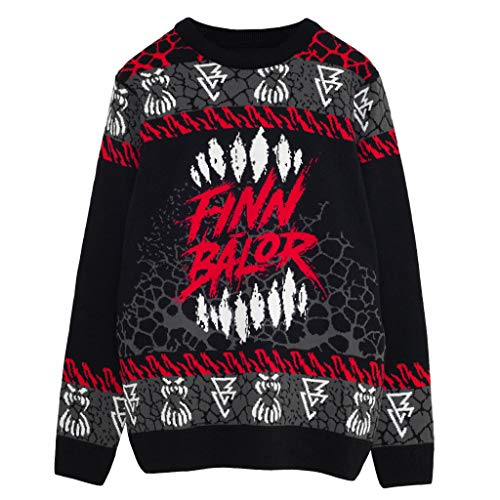 WWE The Demon Finn Balor Strickpullover, Damen, Schwarz, Offizielle Handelsware von Popgear