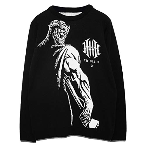 WWE Triple H King of Kings Strickpullover, Adultes, Schwarz, Offizielle Handelsware von Popgear