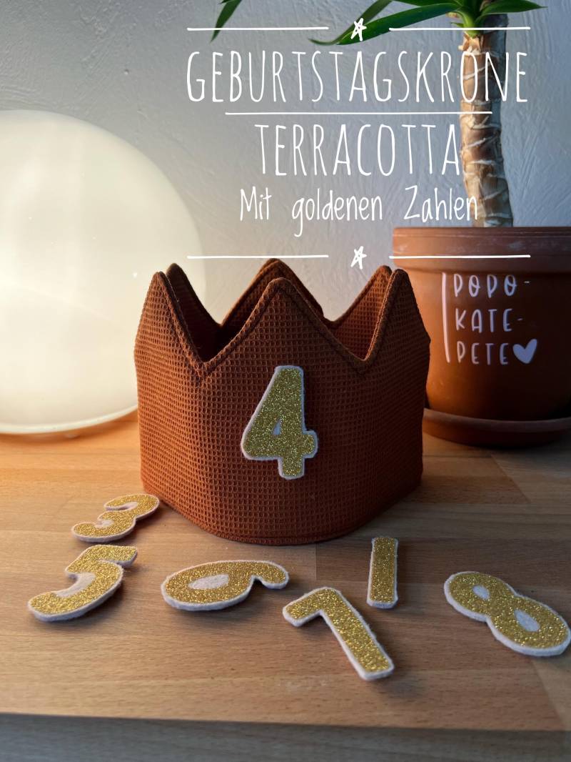 Geburtstagskrone Mit Den Zahlen 1 Bis 9 Komplettset von Popokatepete