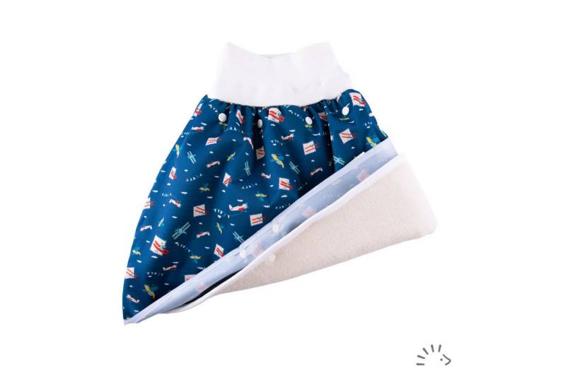 Popolini Stoffwindeln Windelrock Trainersystem, Pfiffiges Trainerhosen System für das Sauberkeitstraining in der Nacht von Popolini