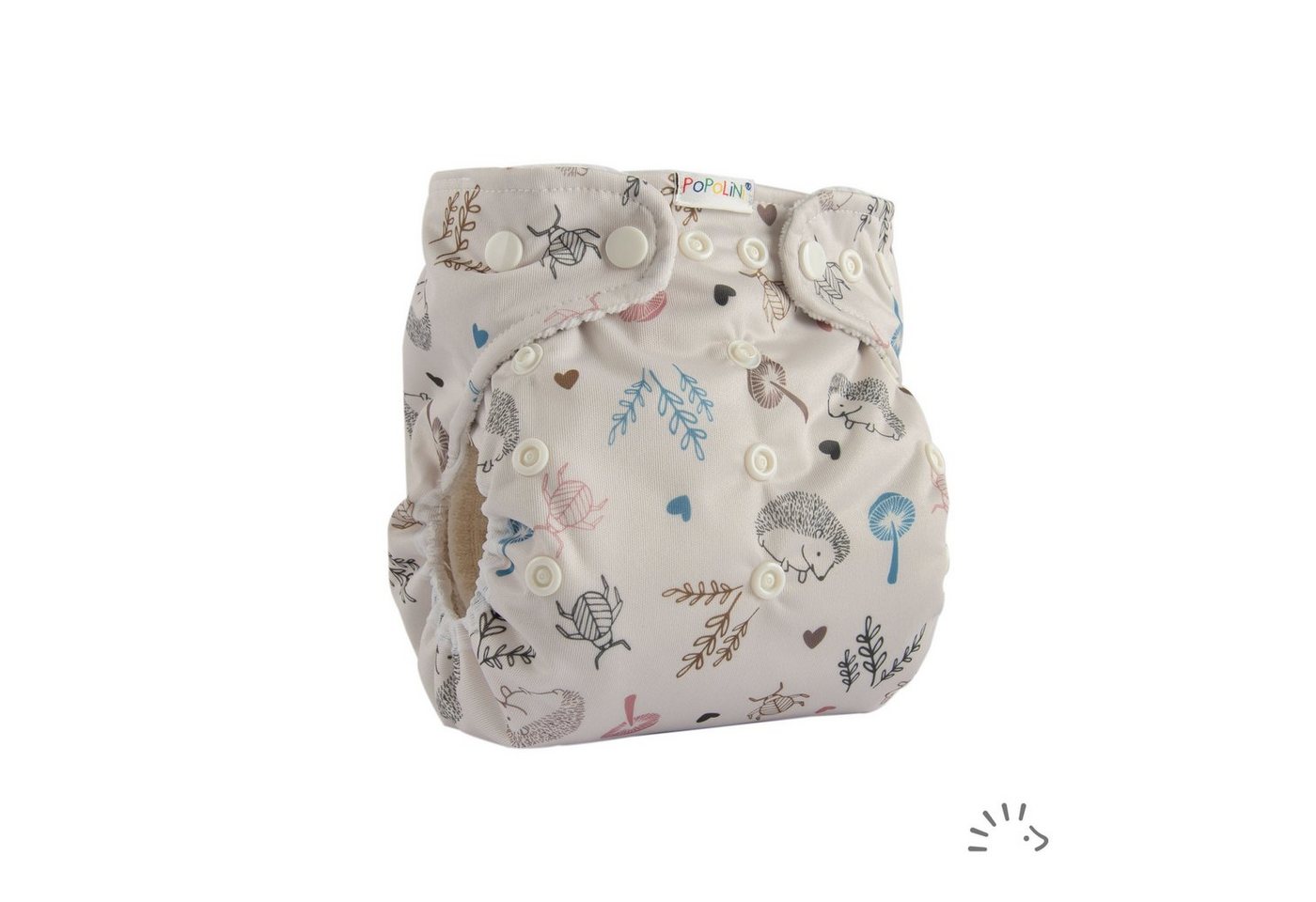 Popolini Stoffwindeln mitwachsende Überhose Snap2fit 3-15 kg von Popolini