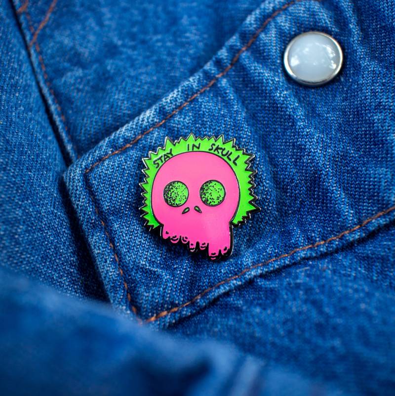 Bleiben Sie in Schädel Pin Bleiben Sie in Schädel Pin von PoppePins