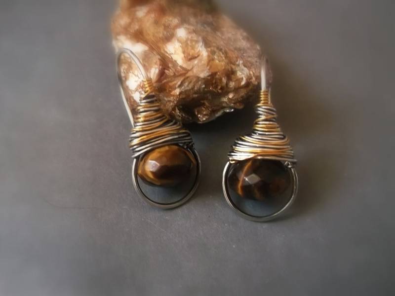 Handgemachte Silber Ohrringe Silberschmuck Draht Gewickelt Handarbeit Schmuck Mode Handgemachte Silber Ohrringe Silberschmuck Draht Gewickelt Handarbeit Schmuck Mode von PoppyArtJewerly