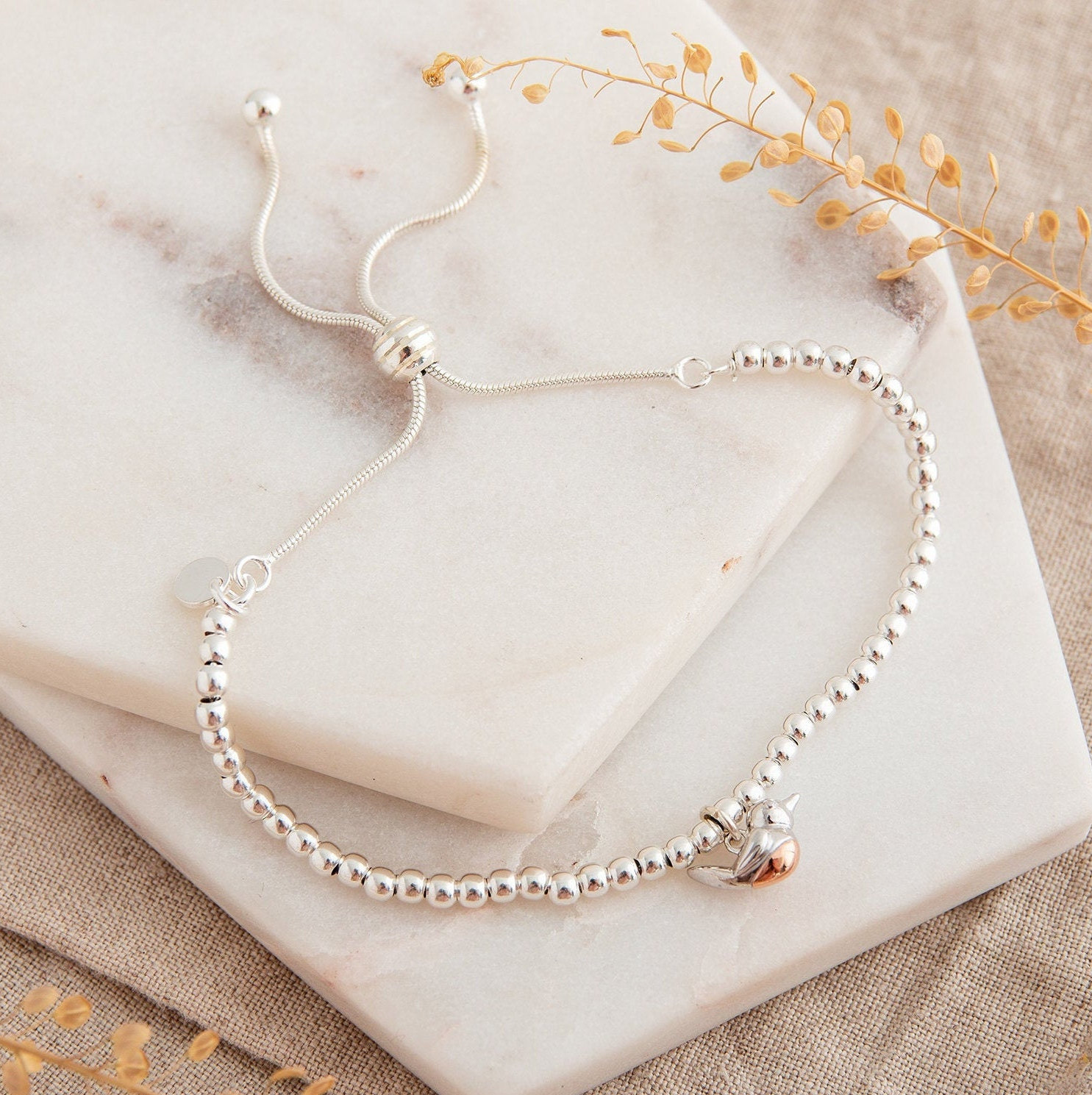 Rotkehlchen Armband - Weihnachtsgeschenk Für Sie von PoppyKittenJewellery