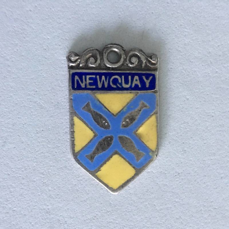 Neue Quay.925 Sterling Silber Und Emaille Vintage Reise Schild Charme von PoppyseedHill