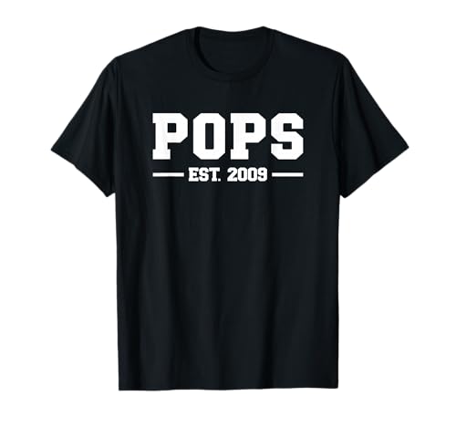 Herren Pops Est 2009, Pops gegründet 2009 T-Shirt Herren Pops Est 2009, Pops gegründet 2009 T-Shirt von Pops+Year