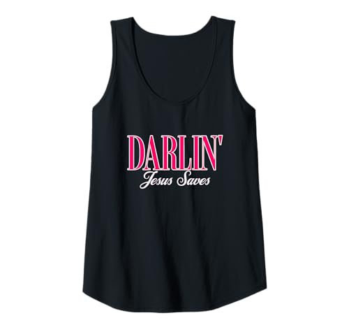 Damen Beliebte Darlin Jesus Cool Christian Funky Southern Woman Tank Top von Popular Darlin Jesus Southern Christian Girl Women