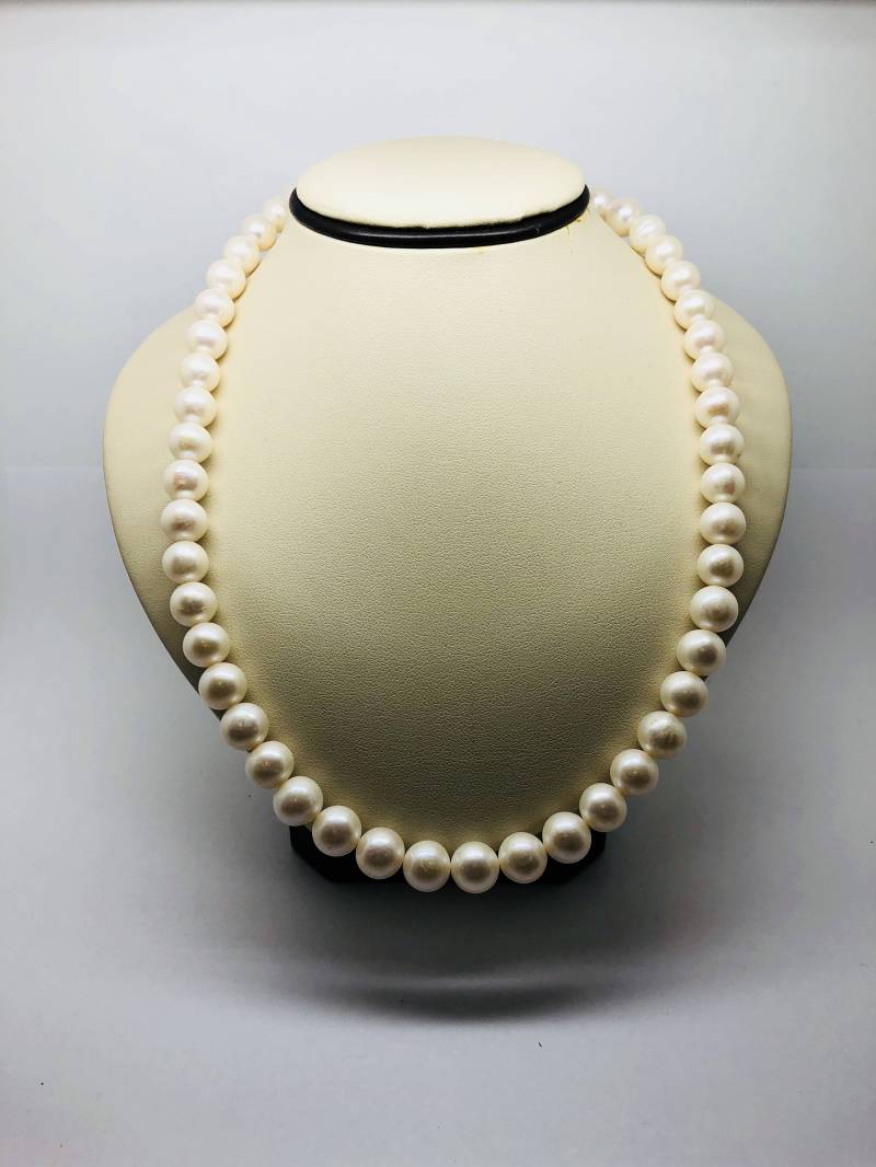 Süsswasserperlen 3-Teilige Halskette, Armband Und Ohrringe Set von PopularGemsMiami