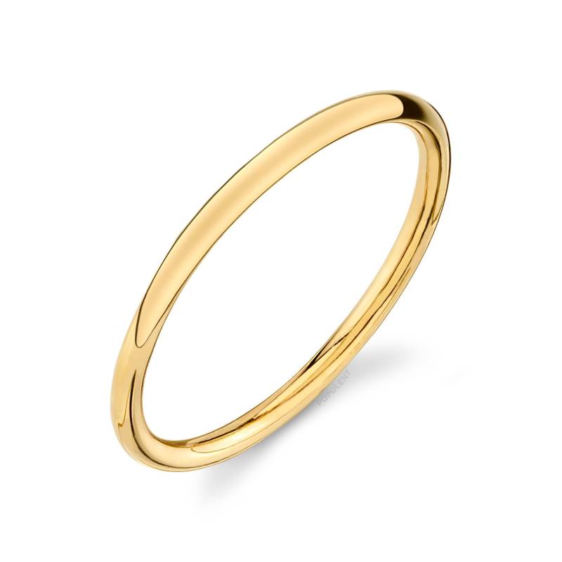 14K Gelbgold Band | 1 Mm Dünn | Kuppel Poliert Midi Frauen Ehering Pink Einfache Zierliche Draht Stacking Stacker Knuckle von Populent