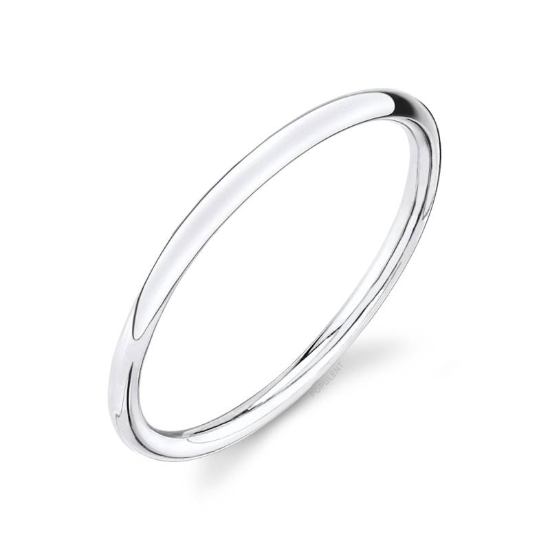 14K Weißgold Band | 1 Mm Dünn | Kuppel Poliert Midi Frauen Ehering Pink Einfache Zierliche Draht Stacking Stacker Knuckle von Populent