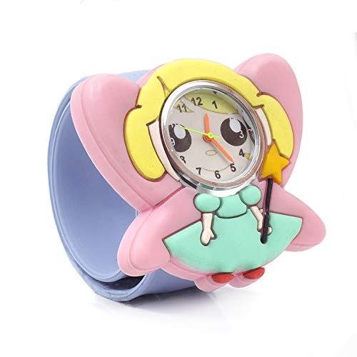 Fairy Fantasy Kinder-Pop-Uhr – Silikonarmband mit Quarz-Uhrwerken. Hilft Kindern die Zeit zu Lernen von Popwatch