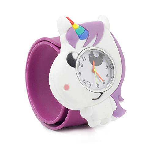 Unicorn Fantasy Kinder Pop-Uhr – Silikonarmband mit Quarz-Uhrwerken. Hilft Kindern die Zeit zu lernen von Popwatch