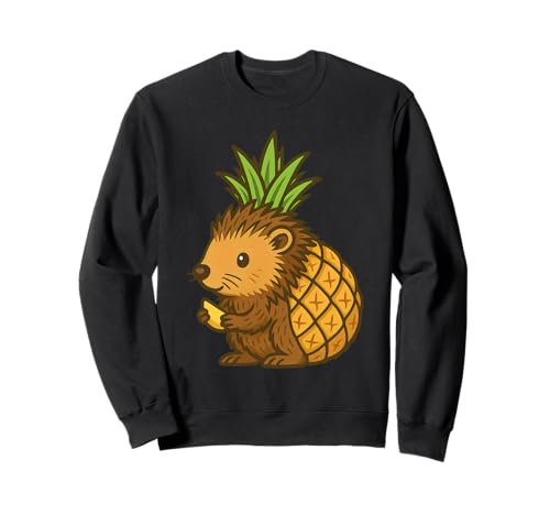 Lustiges Stachelschweinchen Ananas Tier Erwachsene Kinder Sweatshirt von Porcupineapple Porcupine Pineapple Tees