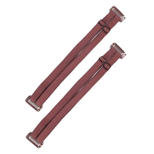Gesichtshebebänder 2 PCs Unsichtbares Schlanksgurt Anti Falten Patch Streifen Gesicht Schlampe für DPUBLE -Clips braun von Porgeel