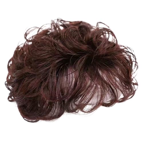 Haaropper für Frauen Curly Synthetic Hair Topper mit Pony 5.1 '' Atmungsaktiven Toppern Haarstücke flauschiger Clip in natürlichen Perücken Topper zum dünnen Haar oder Haarausfall dunkelbra Haaropper für Frauen Curly Synthetic Hair Topper mit Pony 5.1 '' Atmungsaktiven Toppern Haarstücke flauschiger Clip in natürlichen Perücken Topper zum dünnen Haar oder Haarausfall dunkelbra von Porgeel