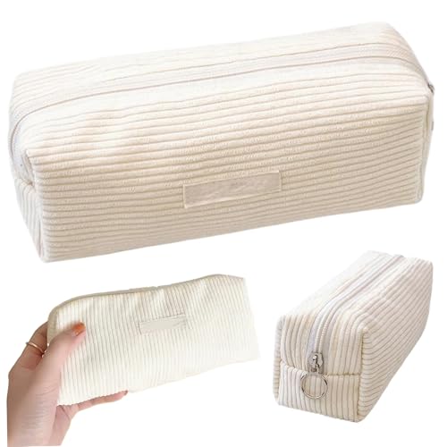 Porgeel Kleiner Bleistiftbeutel große Kapazität Süßes Bleistiftkoffer mit Zipper -Bleistift -Gehäuse Corduroy Bleistift Fall Beutel von Porgeel