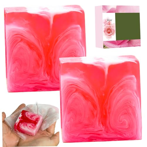 Yoni Soap 2pcs Yoni Bar Seife für Frauen Gleichgewicht 100G Feminin Waats Rose Geruch natürliche Feuchtigkeitsfeuchtigkeit von Porgeel