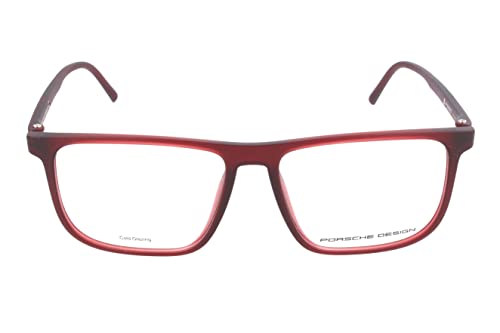 Porsche Design Brillengestelle P8299-B-53 Rechteckig Brillengestelle 53, Rot von Porsche