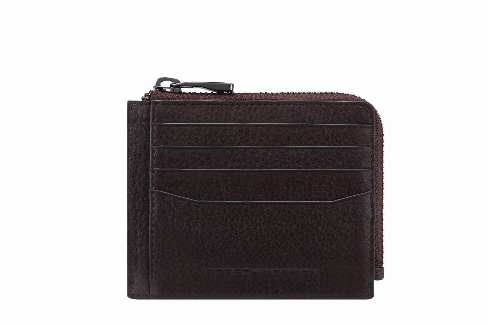 Porsche Design - Kreditkartenetui Slg Business Wallet 11 Zip Dark Brown Dunkelbraun von Porsche Design