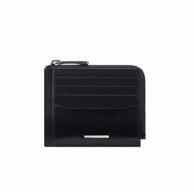 Porsche Design - Kreditkartenetui Slg Classic Wallet 11 Zip Black Schwarz von Porsche Design