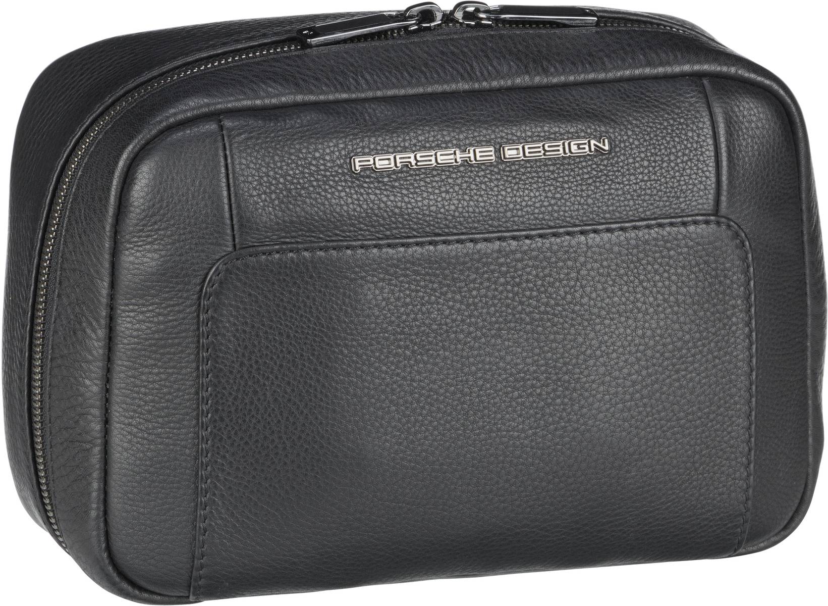 Porsche Design Roadster Leather Washbag 1010  in Schwarz (3.7 Liter), Kulturbeutel von Porsche Design