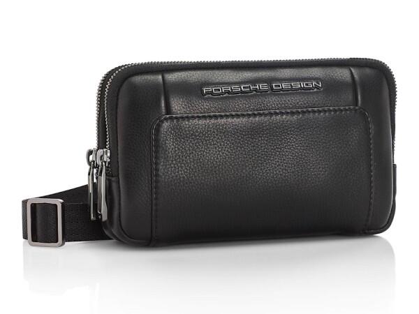 Porsche Design - Porsche Design Roadster Leather-Travel Pouch / Umhängetasche, Schwarz von Porsche Design