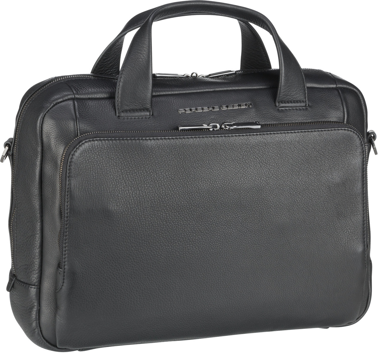 Porsche Design Roadster Leather Briefcase S 1500  in Schwarz (12.1 Liter), Aktentasche von Porsche Design