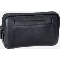 Porsche Design - Roadster Leather Travel Pouch Black - Sling Bag  , 0.9 l von Porsche Design