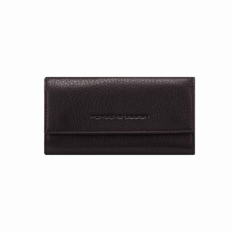 Porsche Design - Schlüsseletui Slg Business Key Case L Dark Brown Dunkelbraun von Porsche Design