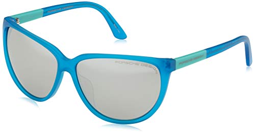 Porsche Design Sonnenbrille P8588 E 61 13 135 Cateye Sonnenbrille 61, Blau von Porsche