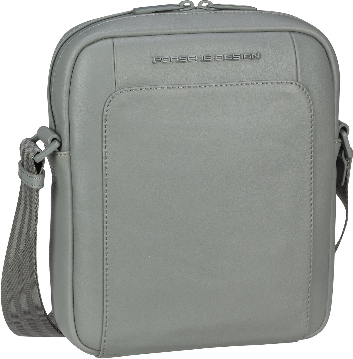 Porsche Design Roadster Leather Shoulderbag XS 1510  in Grau (3 Liter), Umhängetasche von Porsche Design